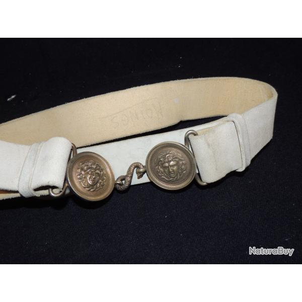 RARE CEINTURON GENDARMERIE en  BUFFLE BLANC dat� ann�es 1920 !!!!!