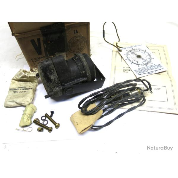 Sherrill compas  US origine  avec boite pour jeep ou char ww2        box 332