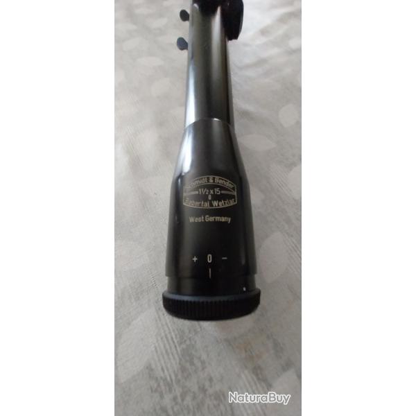 Lunette de battue schimdt et bender  1 /15 grossissement fixe
