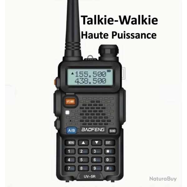 Talkie-Walkie Haute Puissance UV-5R Batterie au Lithium Polym�re de 1800mAh Rechargeable