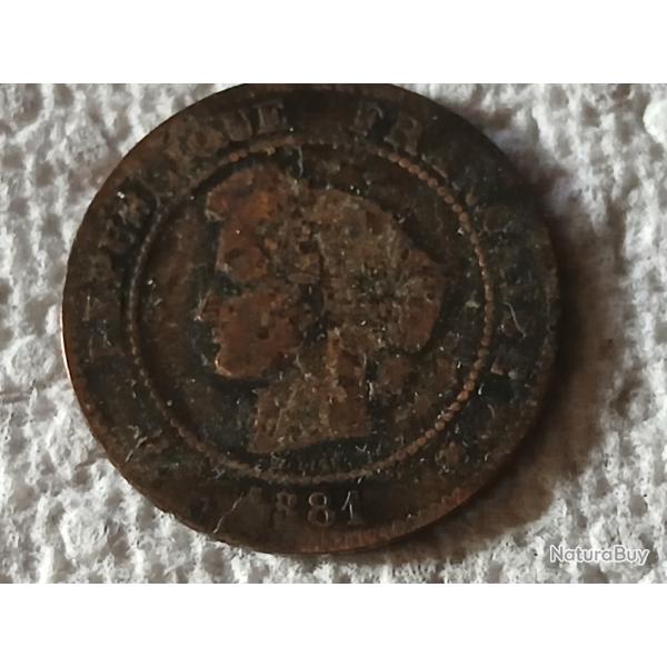 8 X 5 centimes C�r�s 1881 � 1897