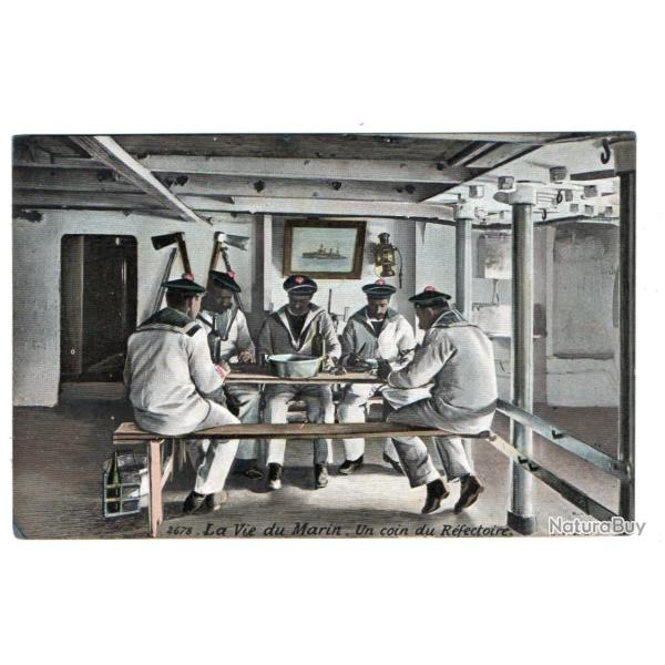 CPA - MARINE MILITAIRE - La Vie du Marin - Un Coin du R�fectoire N�3268