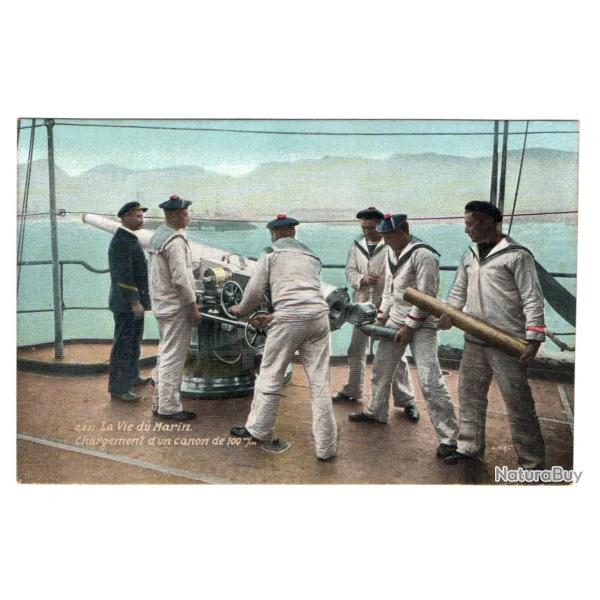 CPA - MARINE MILITAIRE - La vie du marin - Chargement d'un Canon N�3257