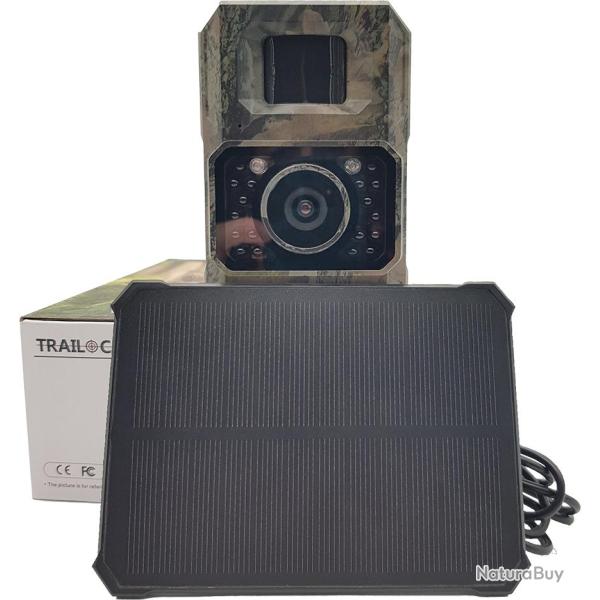 Mini cam�ra avec panneau solaire 48 MP