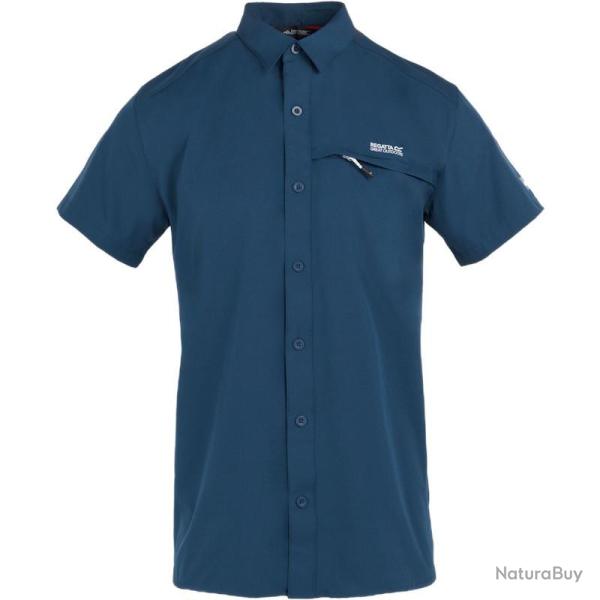 Chemise manches courtes Regatta Travel Packaway Shirt bleu fonc�