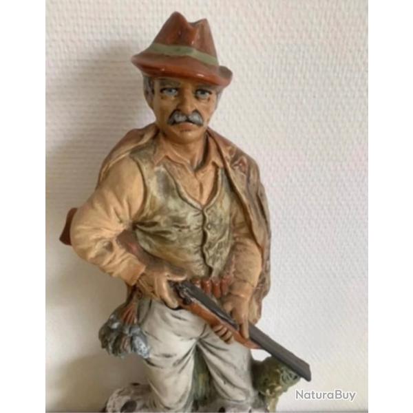 Le chasseur et son chienBouteille Sc�ne de chasse en c�ramique  de 197842 cmCadeau original