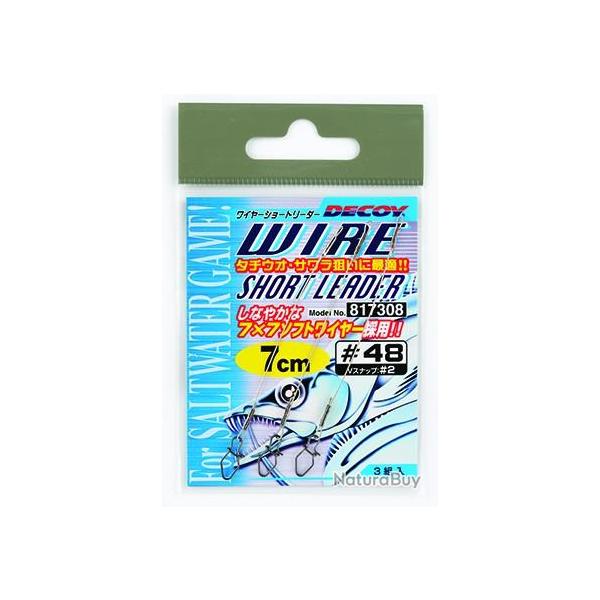 WIRE SHORT LEADER 10 CM (3/pck)