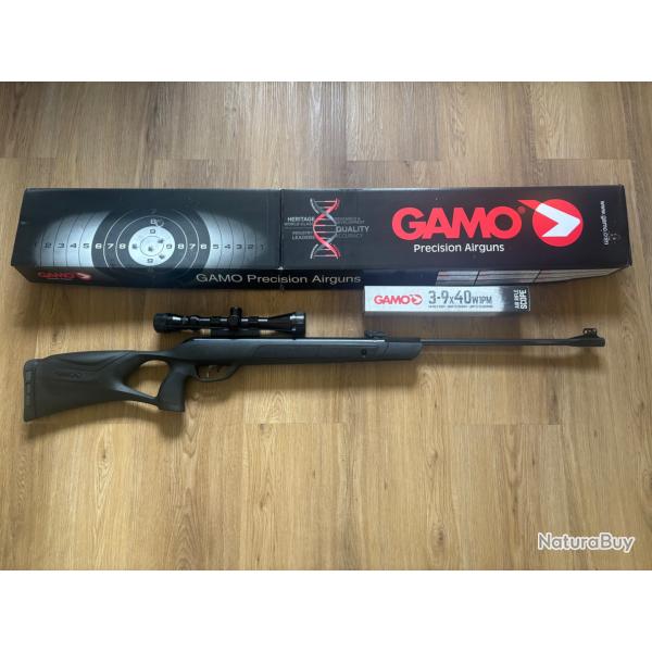 CARABINE GAMO G-MAGNUM 1250 SYNTHTIQUE CALIBRE 4.5 MM 36 JOULES + LUNETTE 3-9X40