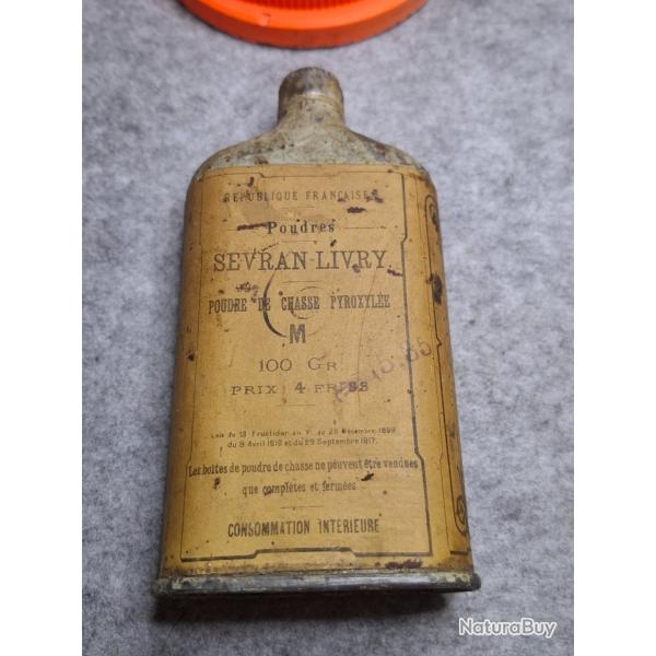 Bidon de poudre vide pour collectionneur