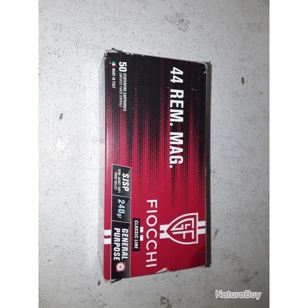 50 Balles Fiocchi SJSP cal.44rem 240grains