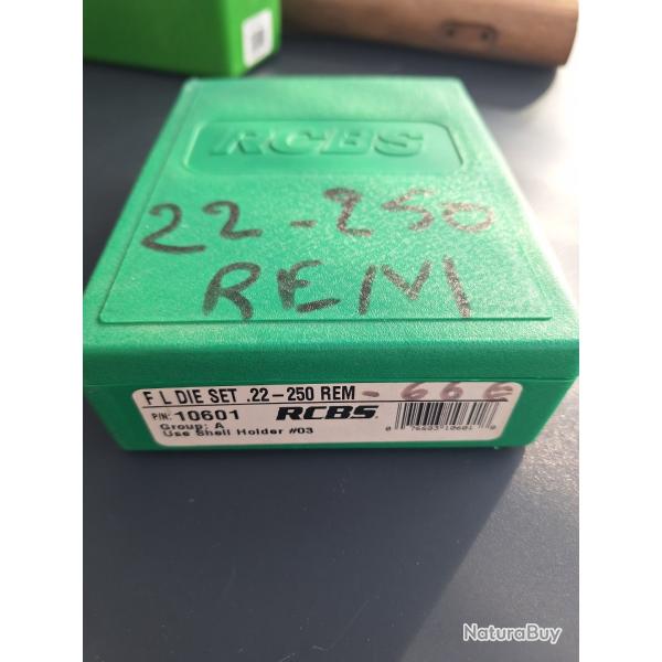 Jeu d'outils RCBS 22-250 REM, R�f 10601