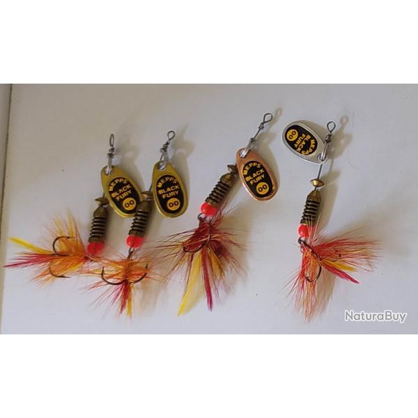 Lot 4 cuill�res MEPPS black fury n�00 1.5g