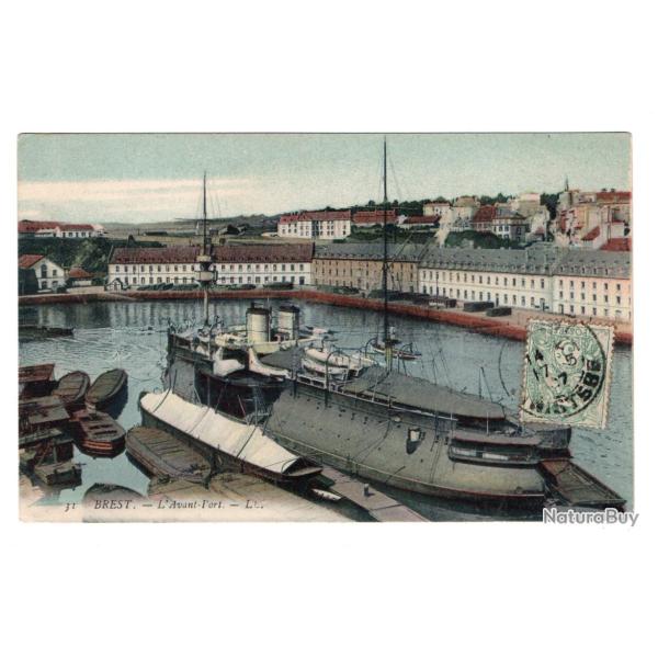 CPA - MARINE MILITAIRE - BREST -Lavant-Fort N�1201