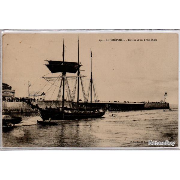 CPA - MARINE - LE TREPORT -Entr�e d'un Trois Mats N�1033