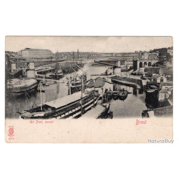 CPA - MARINE - Le Pont , Ouvert Brest  N� 3006