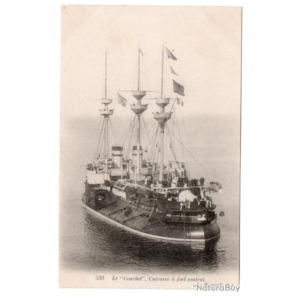 CPA - MARINE Militaire - Le " Courbet " Cuirasse a fort central N� 3019