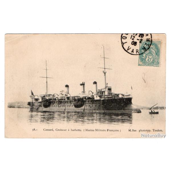 CPA - MARINE MILITAIRE FRANCISE - Cassard , croiseur a barbette  N�3103