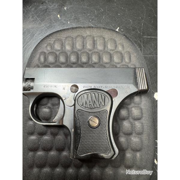 Pi�ce de recouvrement du m�canisme sous la plaquette de cross pour pistolet fritz mann 6.35