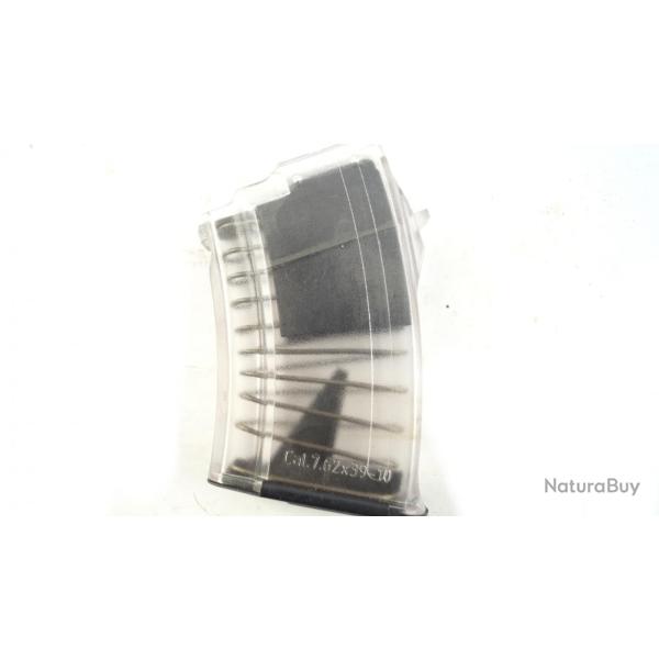 Chargeur Ak 10 coups transparent 7,62x39