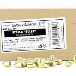 Ogives Sellier Bellot 7.62x25 TT FMK 5.5g/85grs N&deg;1825 x100