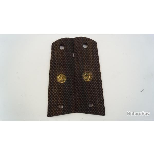 Plaquette bois pour pistolet 1911 bois sombre