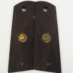 Plaquette pour pistolet 1911 bois tr&egrave;s sombre