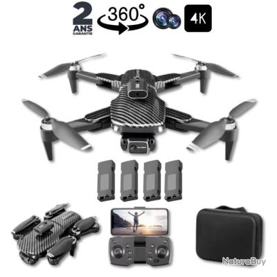 GPS Drone avec Caméra 4K, Quadricoptère Pliable avec Gimbal à 3 Axes
