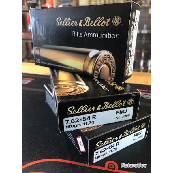 7,62x54 R FMJ 11,7g/180grs. (Calibre: 7,62x54 R)