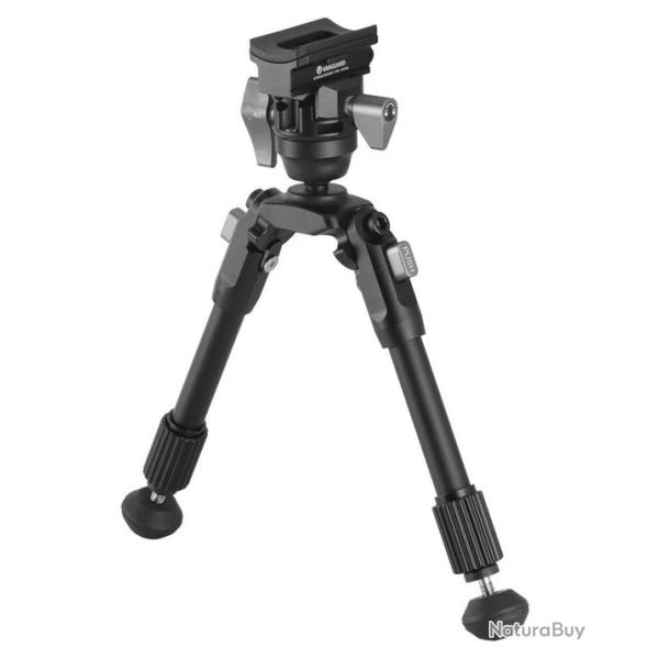 Vanguard - Bipied EQ-Precision 1QS A - Aluminium H 21,5 cm - 26,5 cm - Rail Picatinny