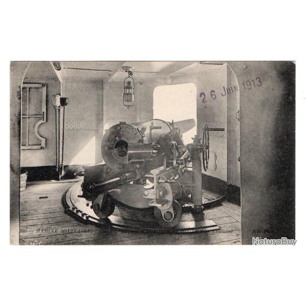 CPA - MARINE MILITAIRE - Pi�ce de 14 cent � l'int�rieur du Donjon d'un cuirass� -N�3578