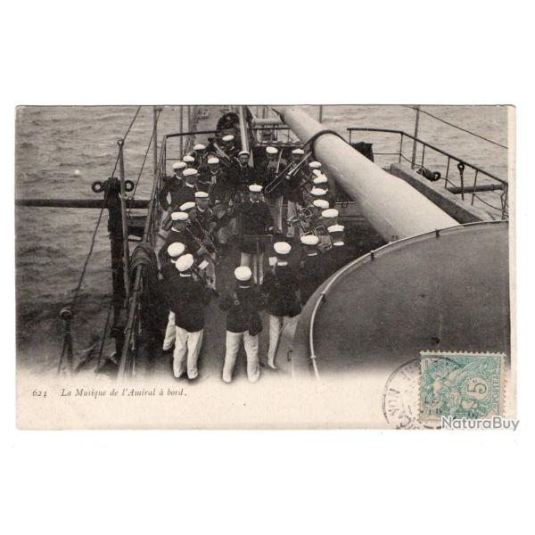 CPA - MARINE MILITAIRE -La Musique de l'Amiral a bord -N�3520