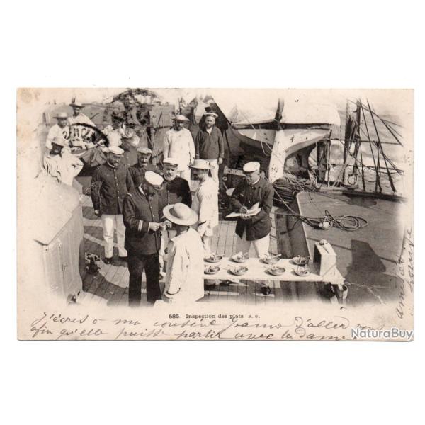 CPA - MARINE MILITAIRE -Inspection des plats -N�3514