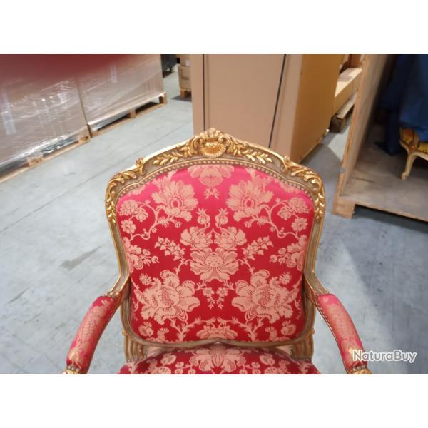 Fauteuils Louis XV. 2 pices estampills