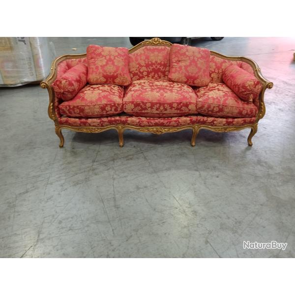 Canap style Louis XV estampills par matre menuisier