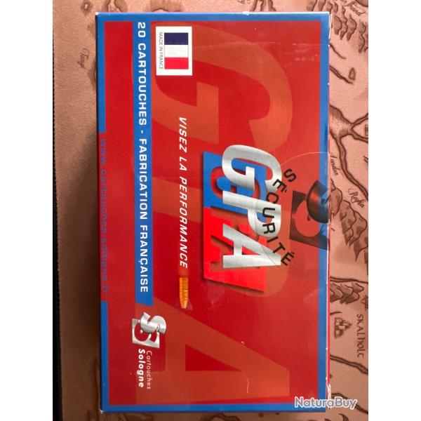 Munition Sologne GPA calibre 9,3x64 238gr - 15,5g  x20