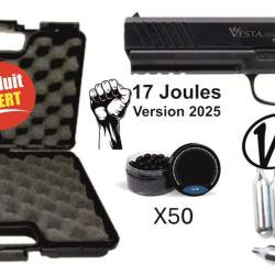 Pack complet Pistolet D&eacute;fense VESTA Gen2 PDW50 - cal 50 CO2 - 17 Joules