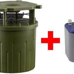 Pack Agrainoir automatique digital 6 Volts &agrave; pile + Pile 6 Volts