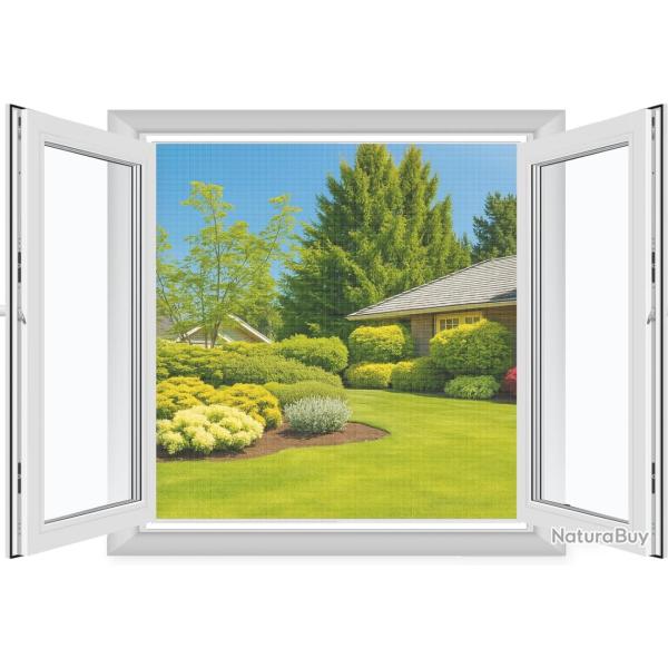 Moustiquaire pour fen�tre d�couplable 180 x 150 cm - Blanc