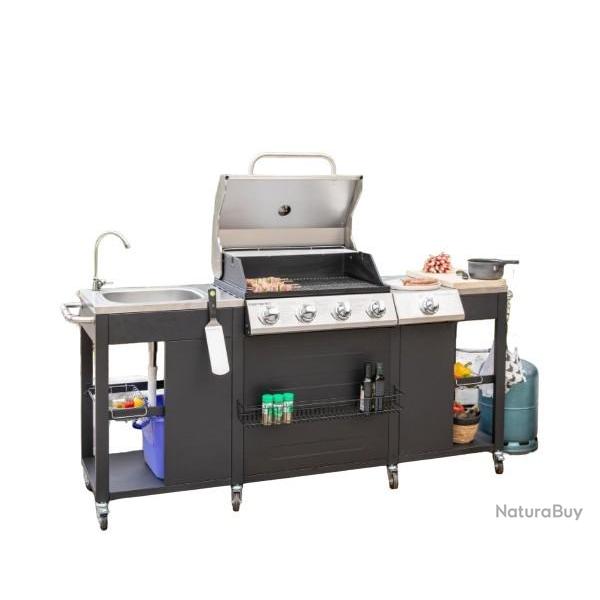 Cuisine d'Extrieur - 4+1 Brleurs 17,2 kW - Livraison rapide