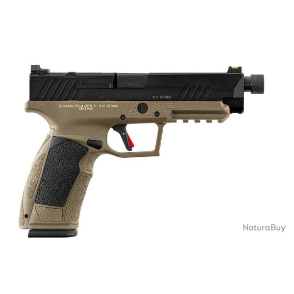 Pistolet TISAS PX-9 TACTICAL calibre 9x19 mm bicolore Filet�