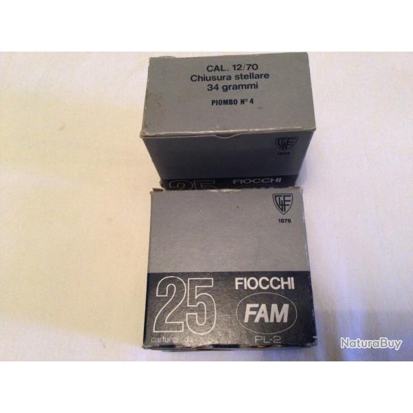 2 boites de 25 cartouches FIOCCHI CAL 12 cham 70 plomb 4