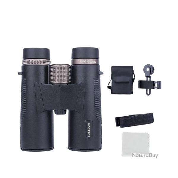 Jumelles 12x42 Lentille ED Prisme BAK4 �tanches IP67 pour Observation Camping & Voyages Noir