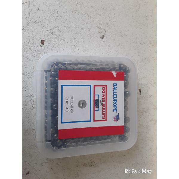 X250 plombs balleurope cal.375 75gr