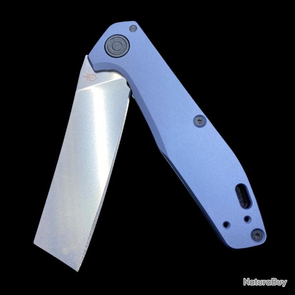 Couteau Gerber Fastball Lame Cleaver Acier CPM-20CV Manche Alu Urban Blue USA G1837