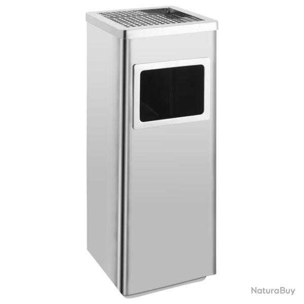 Poubelle � cendrier d'h�tel 36 L Acier inoxydable