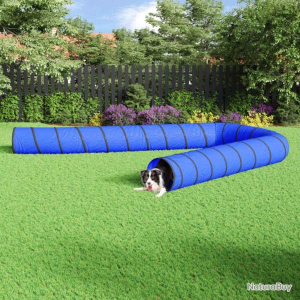 Tunnel pour chien bleu � 55x1000 cm polyester