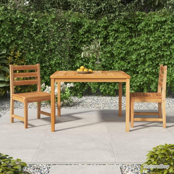 Ensemble  manger de jardin 3 pcs Bois de teck massif