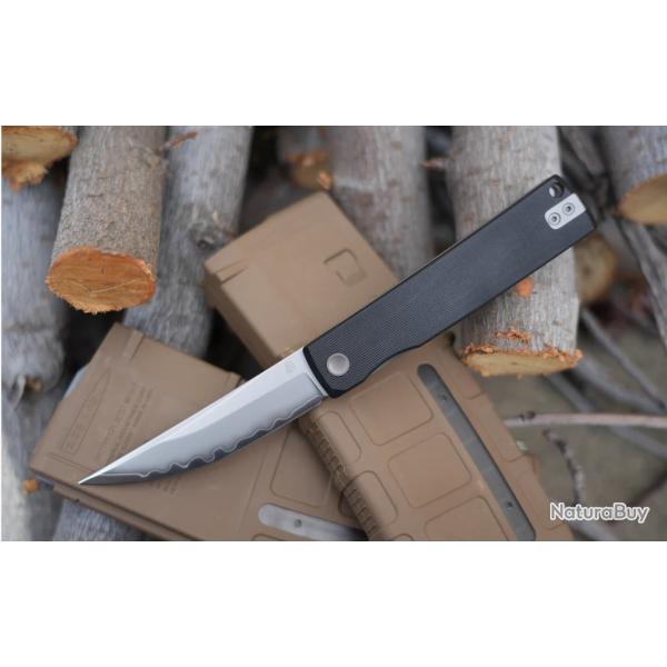 Couteau North Mountain The Kaiken G10 Lame Tanto Acier SLD-Magic Manche G10 Linerlock NMB250222