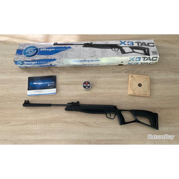 carabine air comprim Stoeger X3 TAC 4.5 mm (7 joules) + une bote de 500 plombs +19 cibles offertes