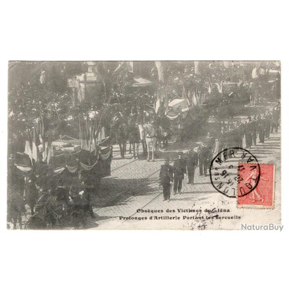 CPA -MARINE Militaire -OBS�QUES DES VICTIMES DU " IENA "Prolonge d'Artillerie Portant N�3525